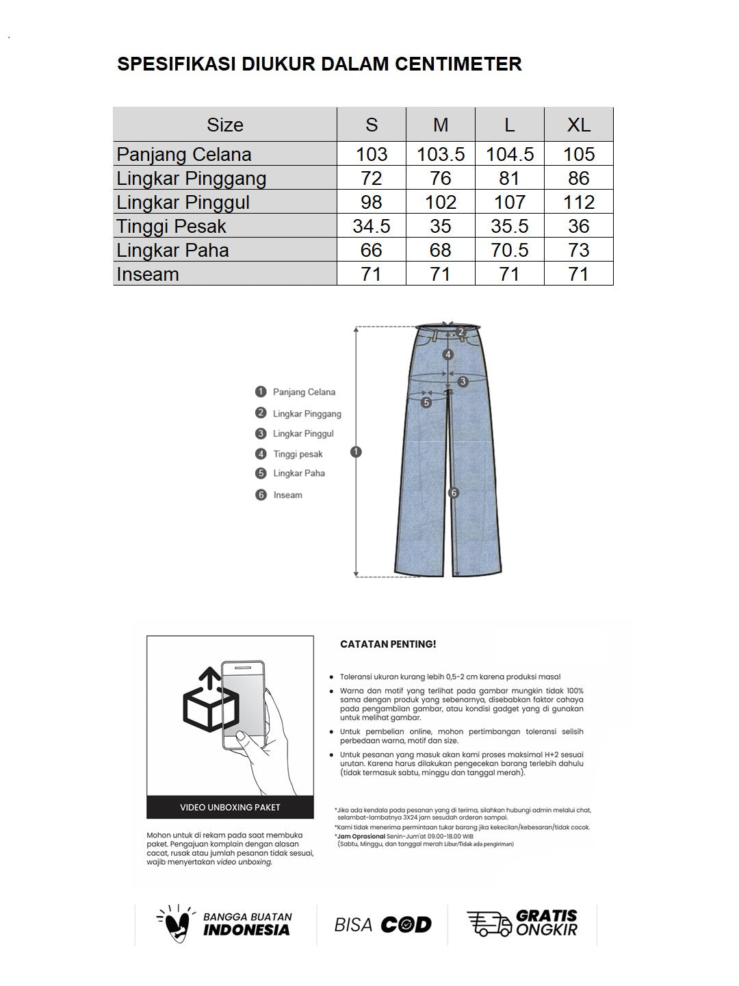 Butterfly Denim Pants in Blue Dark