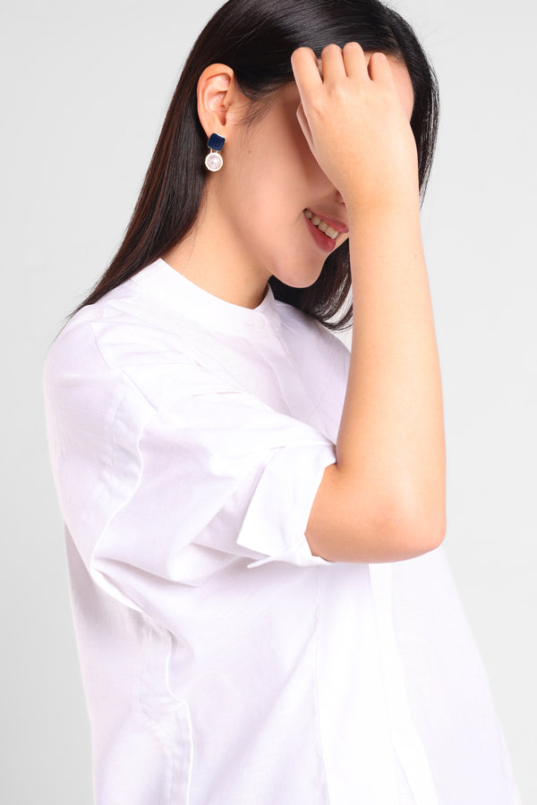 Merry Comfortable Oversize Shirt in White