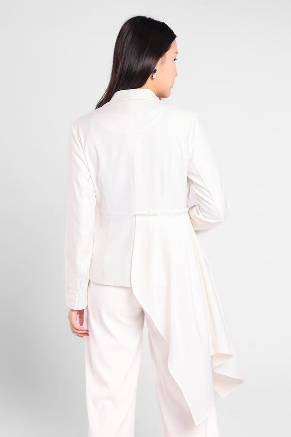 Triumph Asymmetry Blazer in White