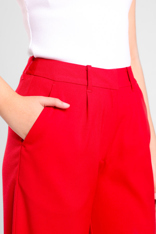 Triumph Tailored Straight Pants in Red