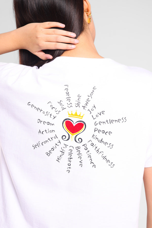 Manifesto Asymmetry T-shirt in Off White