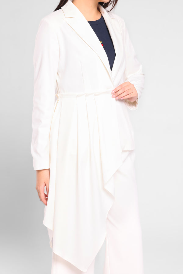 Triumph Asymmetry Blazer in White