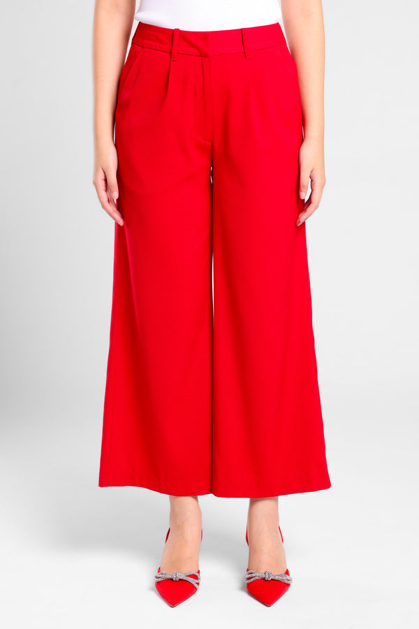 Triumph Tailored Straight Pants in Red