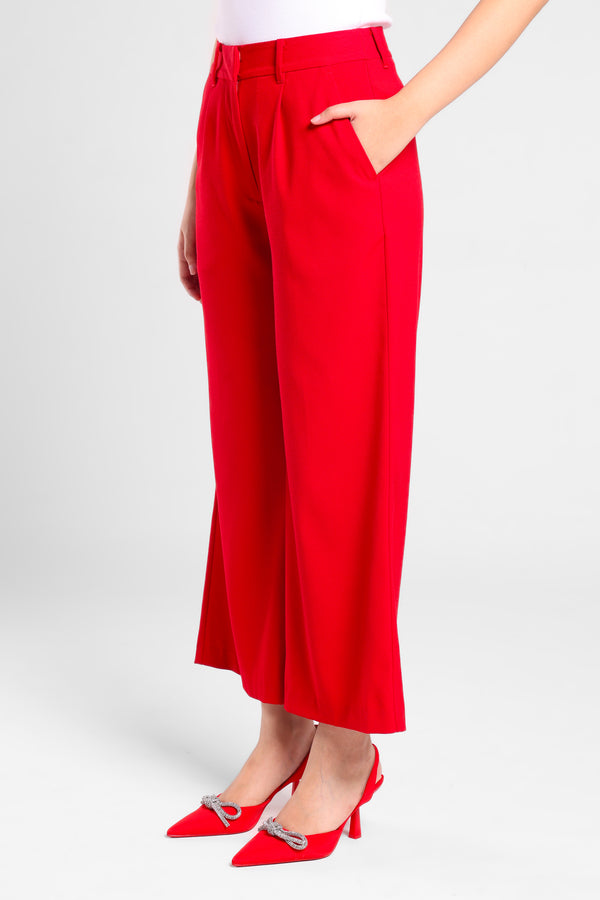 Triumph Tailored Straight Pants in Red