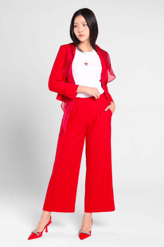 Triumph Tailored Straight Pants in Red